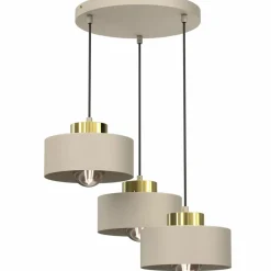 Sklep Kaja Stylowa, beżowo-złota lampa wisząca LX 9932 MARTI | Kaja Oświetlenie Online