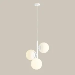 Sklep Kaja Stylowa, biała lampa wisząca do sypialni i salonu 1120E_M z serii FIN Zadzwońporabattel.783200183(8-16)/mailsklep@kaja.com.pl Clearance