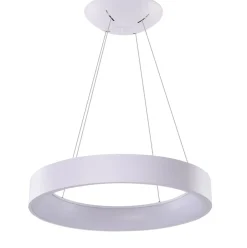 Sklep Kaja Stylowa biała lampa wisząca LED z pilotem AZ3973 SOLVENT | Kaja biały Best Sale