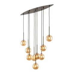 Sklep Kaja Stylowa, brązowa lampa wisząca do salonu TK 6149 ESTERA BROWN | Kaja Clearance