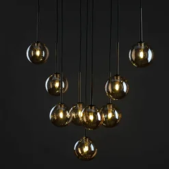 Sklep Kaja Stylowa, brązowa lampa wisząca do salonu TK 6149 ESTERA BROWN | Kaja Clearance