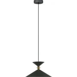 Sklep Kaja Stylowa, czarna lampa do jadalni PND-84432-1-GR z serii QUELTO | Kaja Best Sale