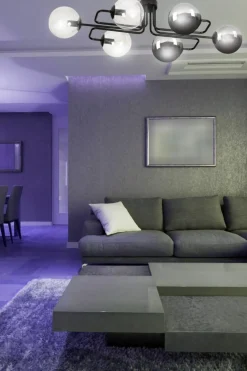 Sklep Kaja Stylowa czarna lampa sufitowa z kloszami 834/6A3 | Kaja Oświetlenie Cheap