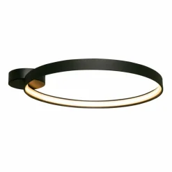 Sklep Kaja Stylowa, czarna lampa sufitowa, obręcz LED LA0772 z serii CIRCLE New