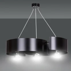 Sklep Kaja Stylowa, czarna lampa wisząca w stylu loftowym 284/3 VIXON | Kaja Clearance
