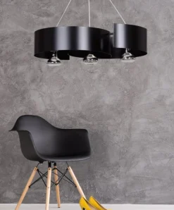 Sklep Kaja Stylowa, czarna lampa wisząca w stylu loftowym 284/3 VIXON | Kaja Clearance