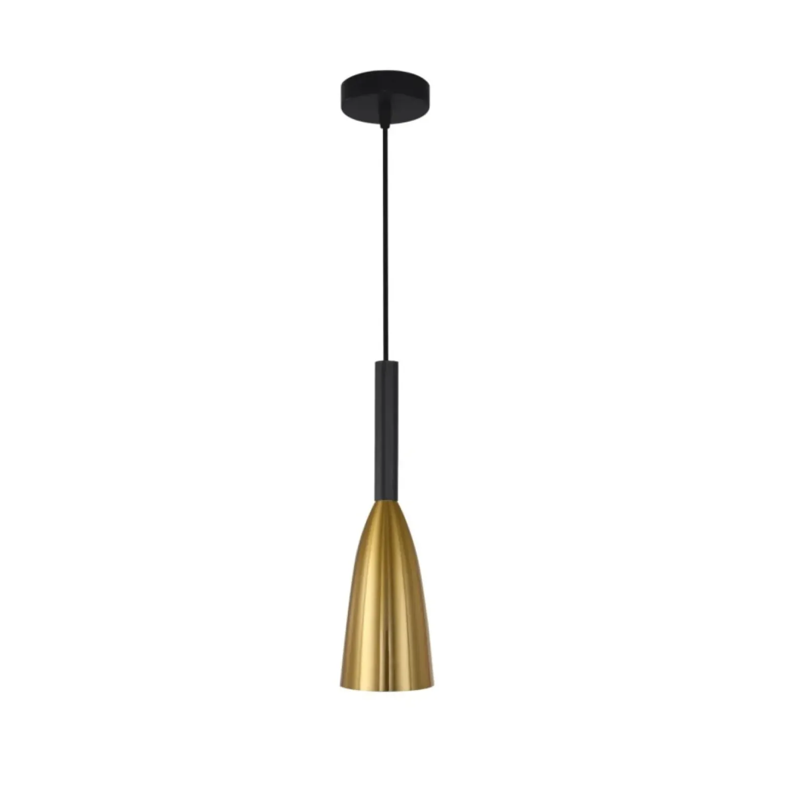 Sklep Kaja Stylowa czarno-złota lampa wisząca LP-181/1P GD SOLIN | Kaja Clearance