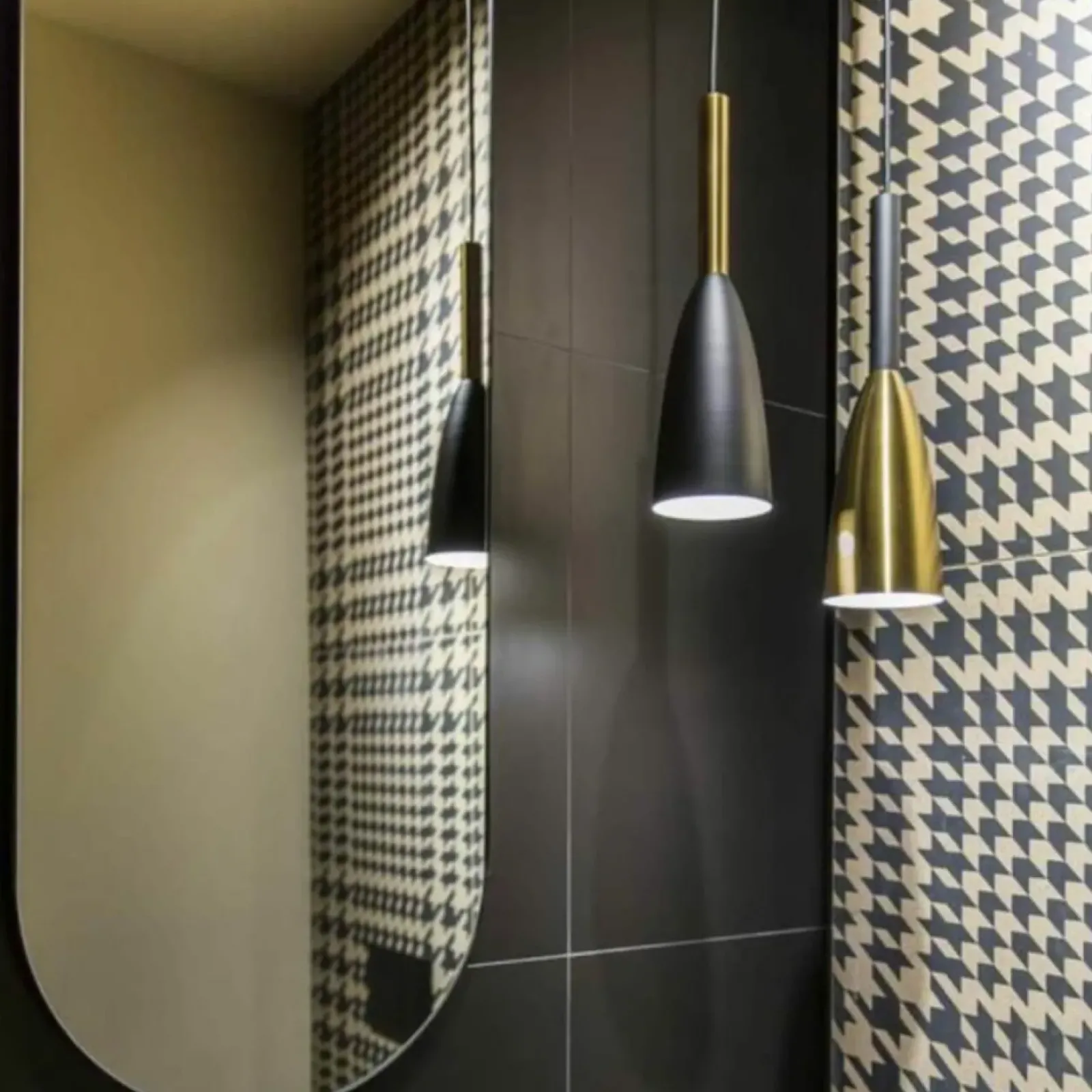 Sklep Kaja Stylowa czarno-złota lampa wisząca LP-181/1P GD SOLIN | Kaja Clearance