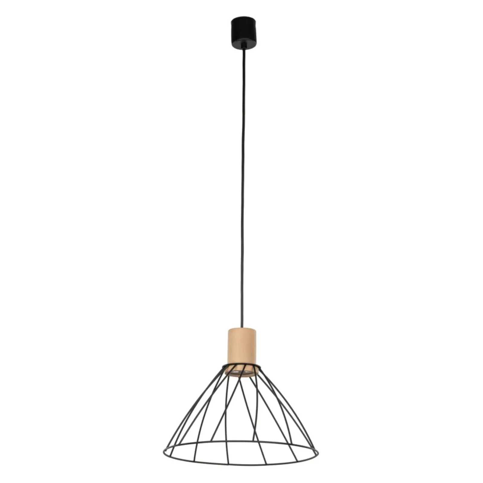 Sklep Kaja Stylowa, druciana lampa wisząca TK 10156 MODESTO WOOD SOSNA | Kaja Store