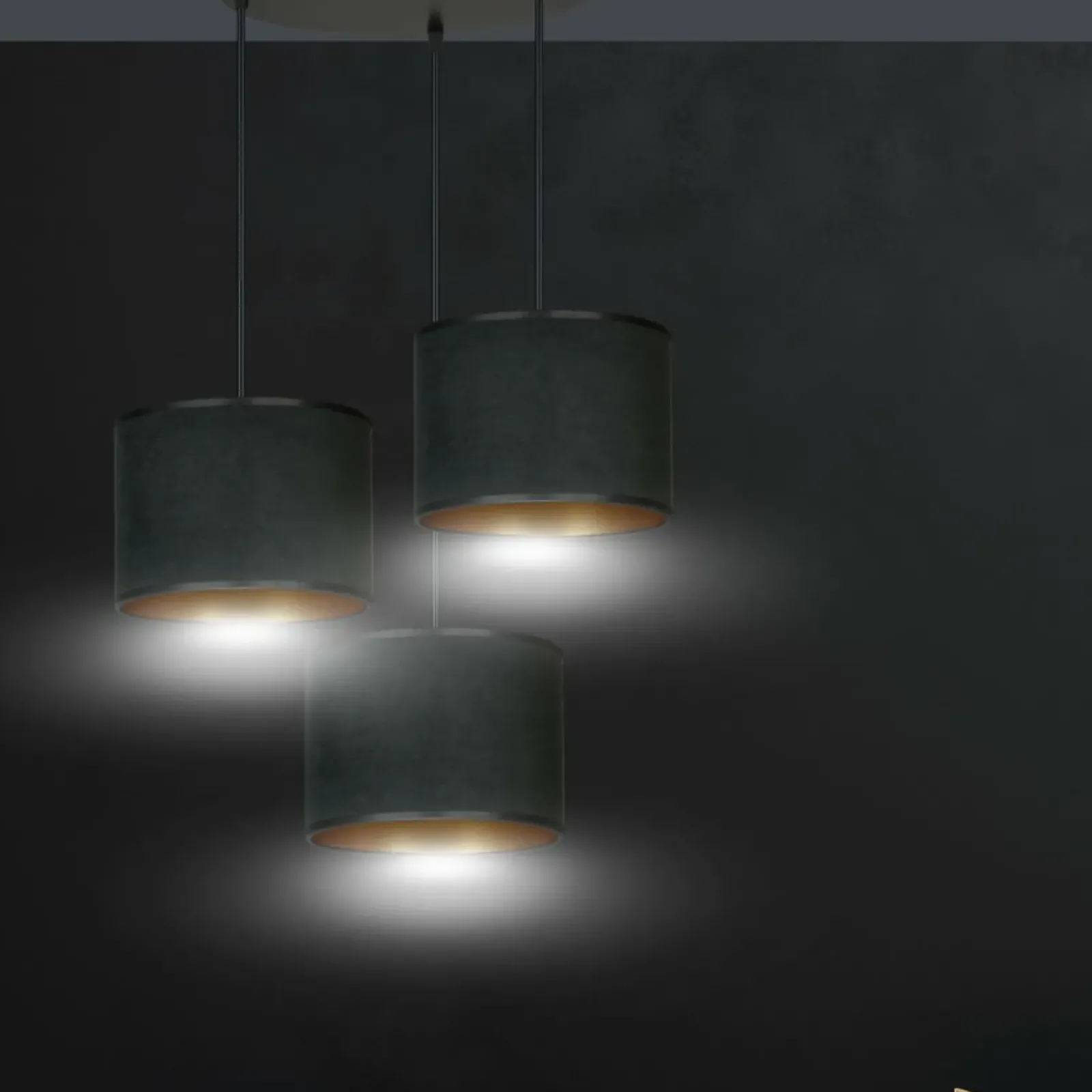 Sklep Kaja Stylowa lampa do przytulnego salonu 1054/3PREM HILDE PREMIUM | Kaja czarny Best