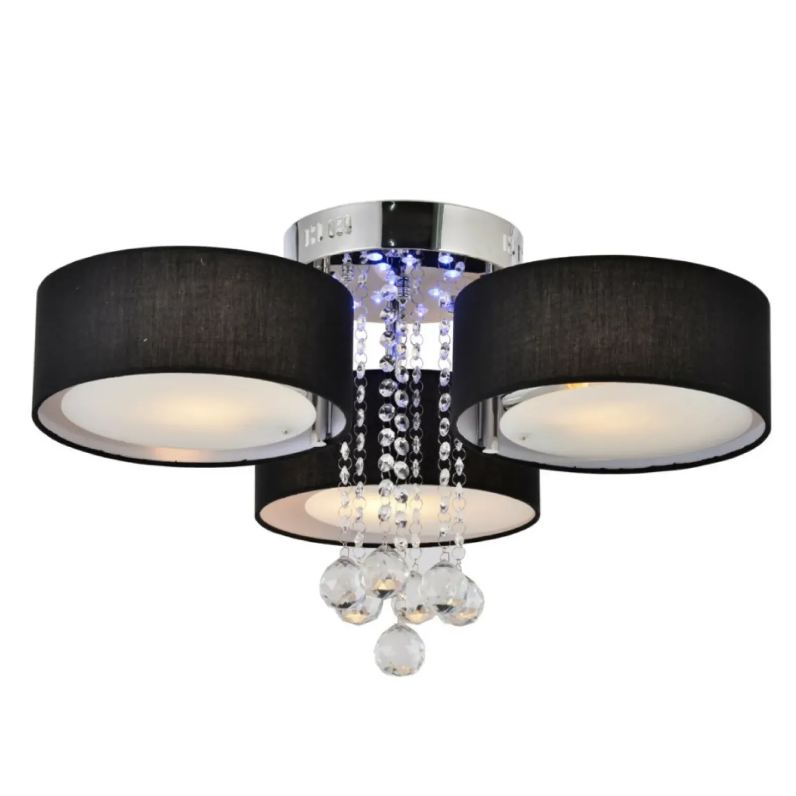 Sklep Kaja Stylowa lampa do sypialni glamour LP-991/3C BK GAMBELA | Kaja Best