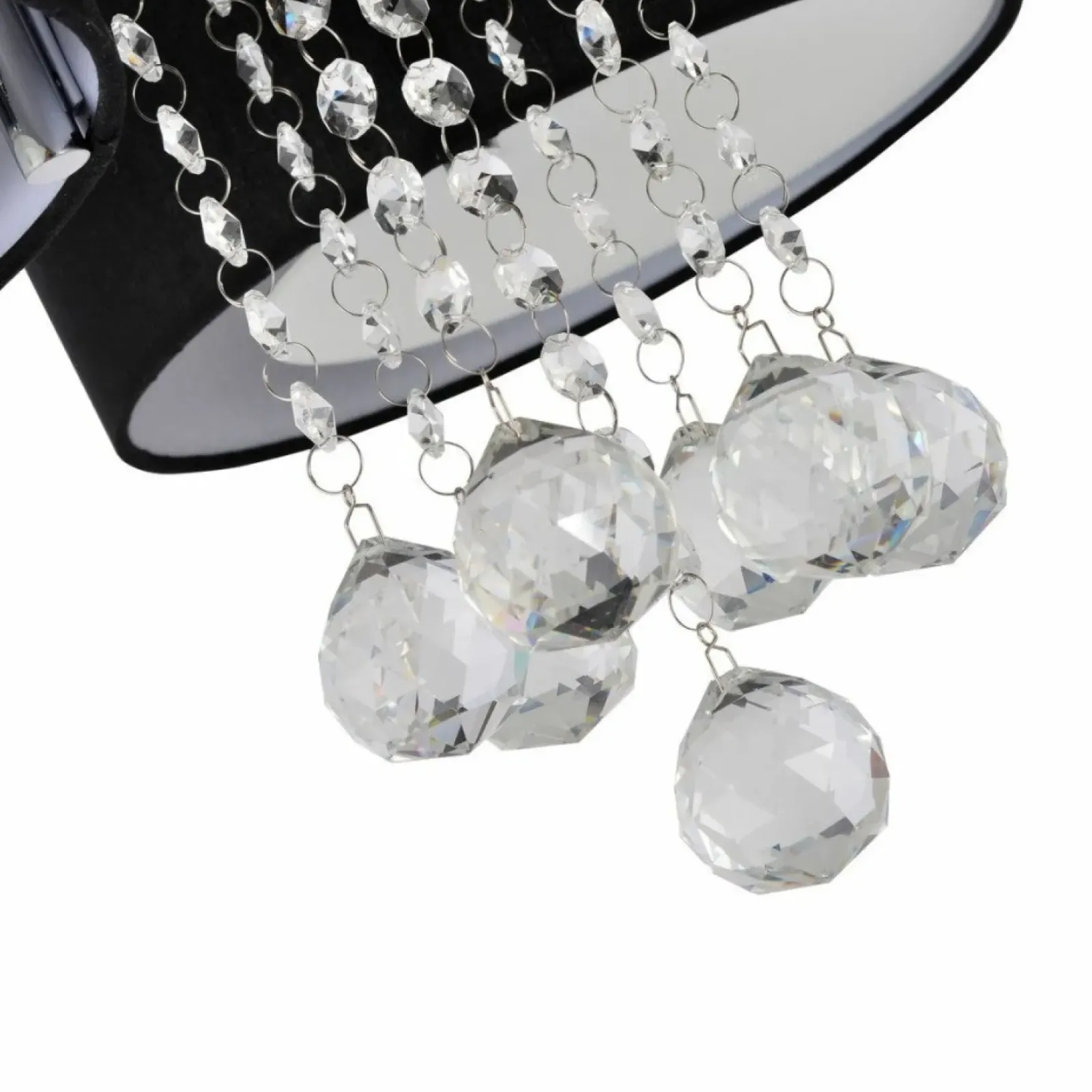 Sklep Kaja Stylowa lampa do sypialni glamour LP-991/3C BK GAMBELA | Kaja Best