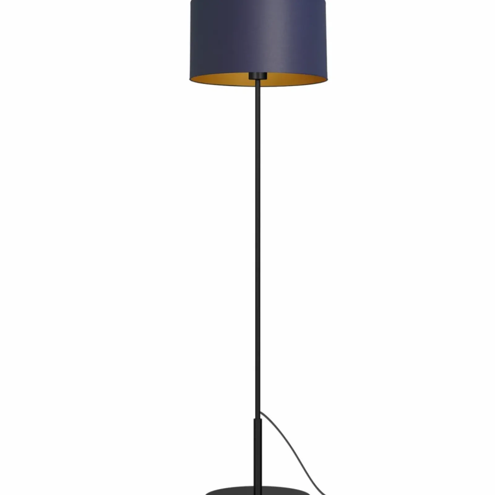 Sklep Kaja Stylowa lampa podłogowa, granatowo-złota LX 3574 z serii ARDEN | Kaja* Lampy Podłogowe Z Abażurem|Tradycyjne Lampy Podłogowe