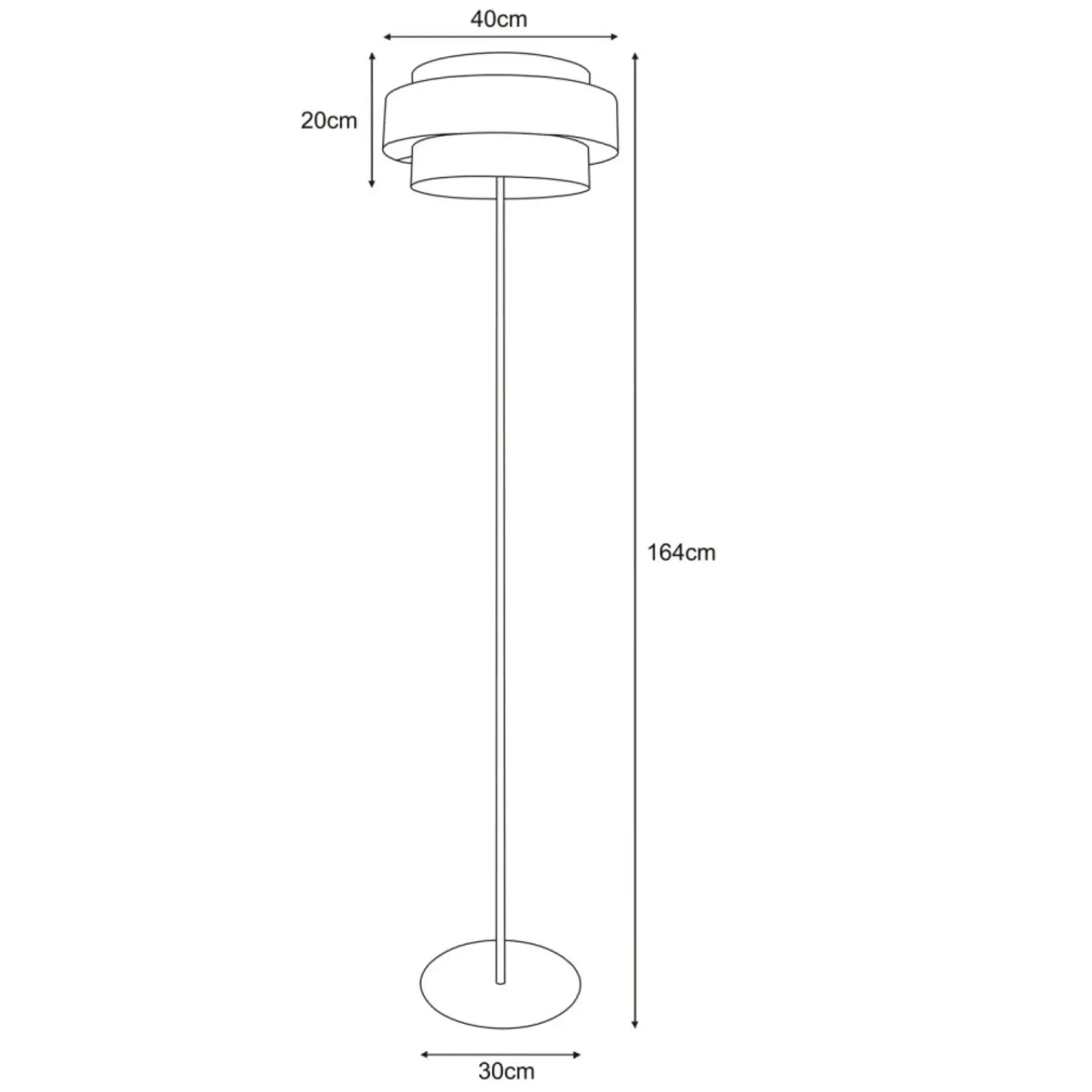 Sklep Kaja Stylowa lampa podłogowa w kolorze czarno-szarym K-5175 z serii ETELA* Lampy Podłogowe Z Abażurem|Lampy Podłogowe