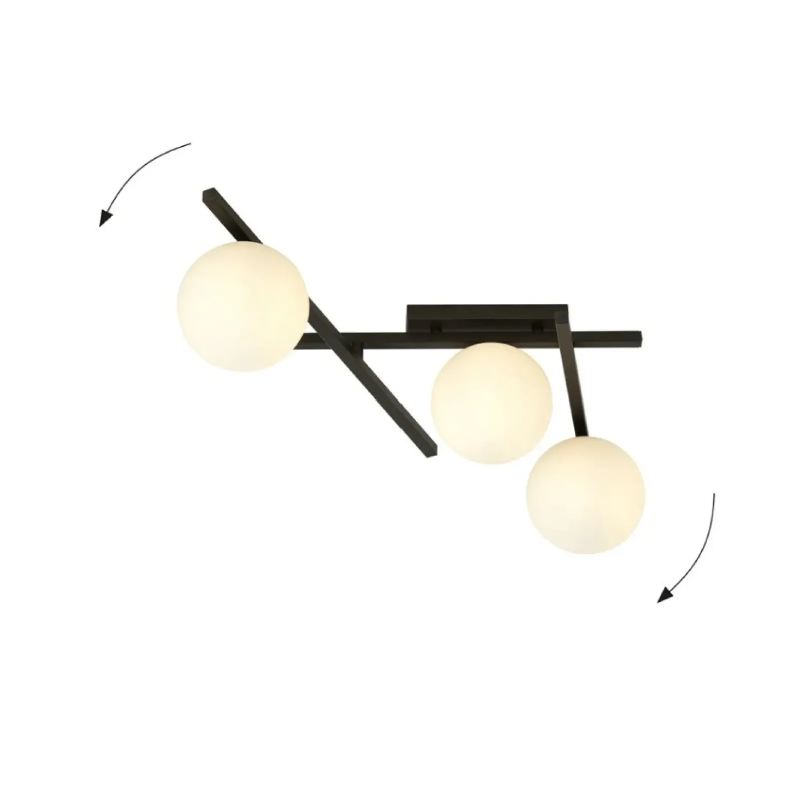 Sklep Kaja Stylowa lampa sufitowa do garderoby 1103/3 SMART | Kaja Oświetlenie Fashion