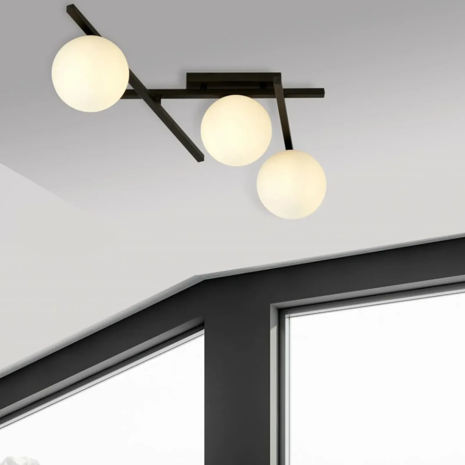 Sklep Kaja Stylowa lampa sufitowa do garderoby 1103/3 SMART | Kaja Oświetlenie Fashion