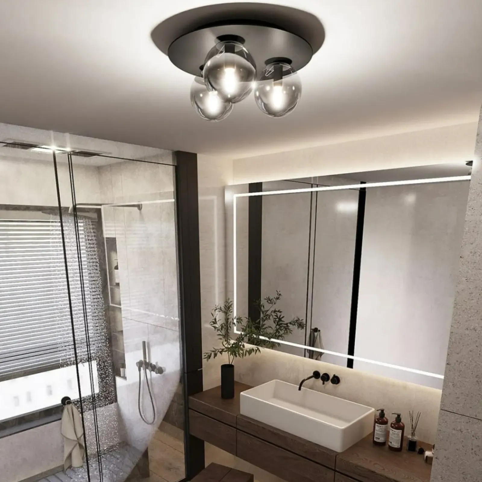 Sklep Kaja Stylowa lampa sufitowa do loftowej sypialni 1128/3 SOLAR | Kaja Best Sale