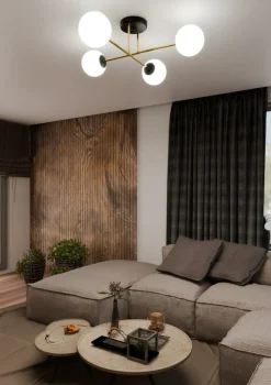Sklep Kaja Stylowa lampa sufitowa do przytulnej sypialni 1233/4 z serii MAGNUM Best