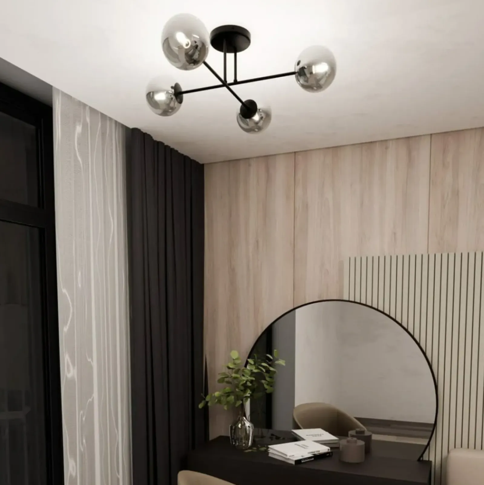 Sklep Kaja Stylowa lampa sufitowa do loftowego salonu 1245/4 z serii ROMA | Kaja Flash Sale