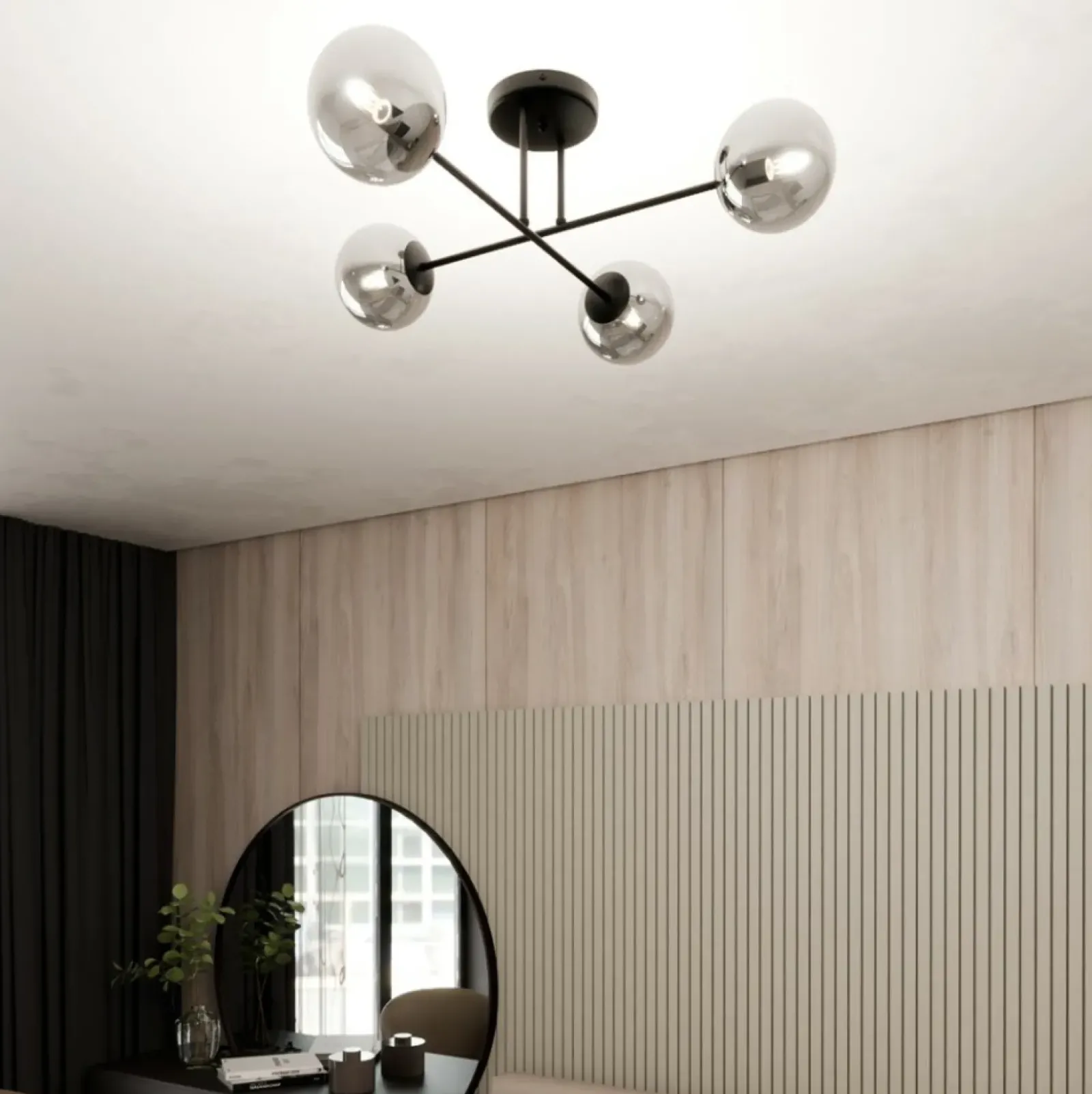 Sklep Kaja Stylowa lampa sufitowa do loftowego salonu 1245/4 z serii ROMA | Kaja Flash Sale