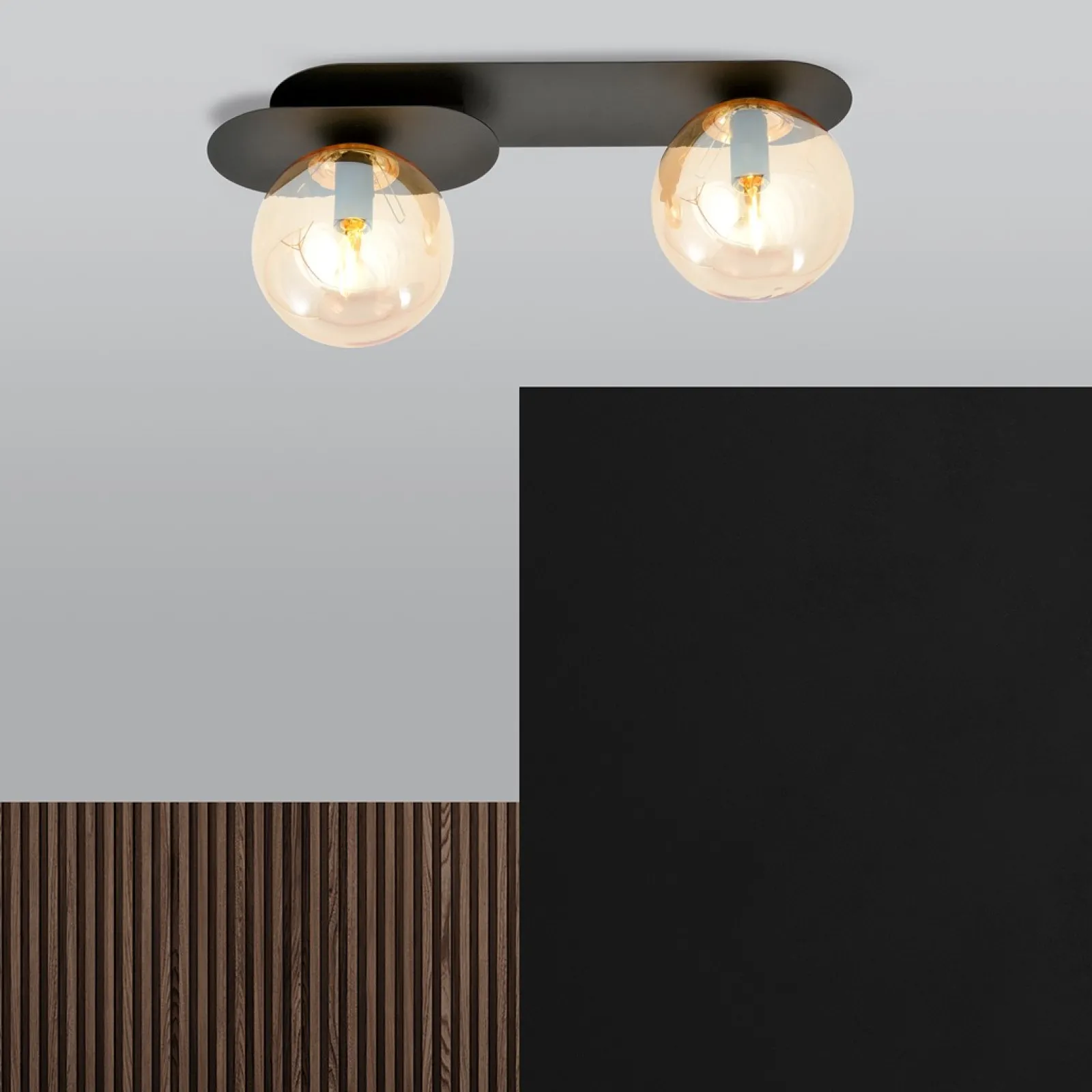 Sklep Kaja Stylowa lampa sufitowa, listwa do korytarza 1120/2 PLAZA | Kaja* Plafony Nowoczesne