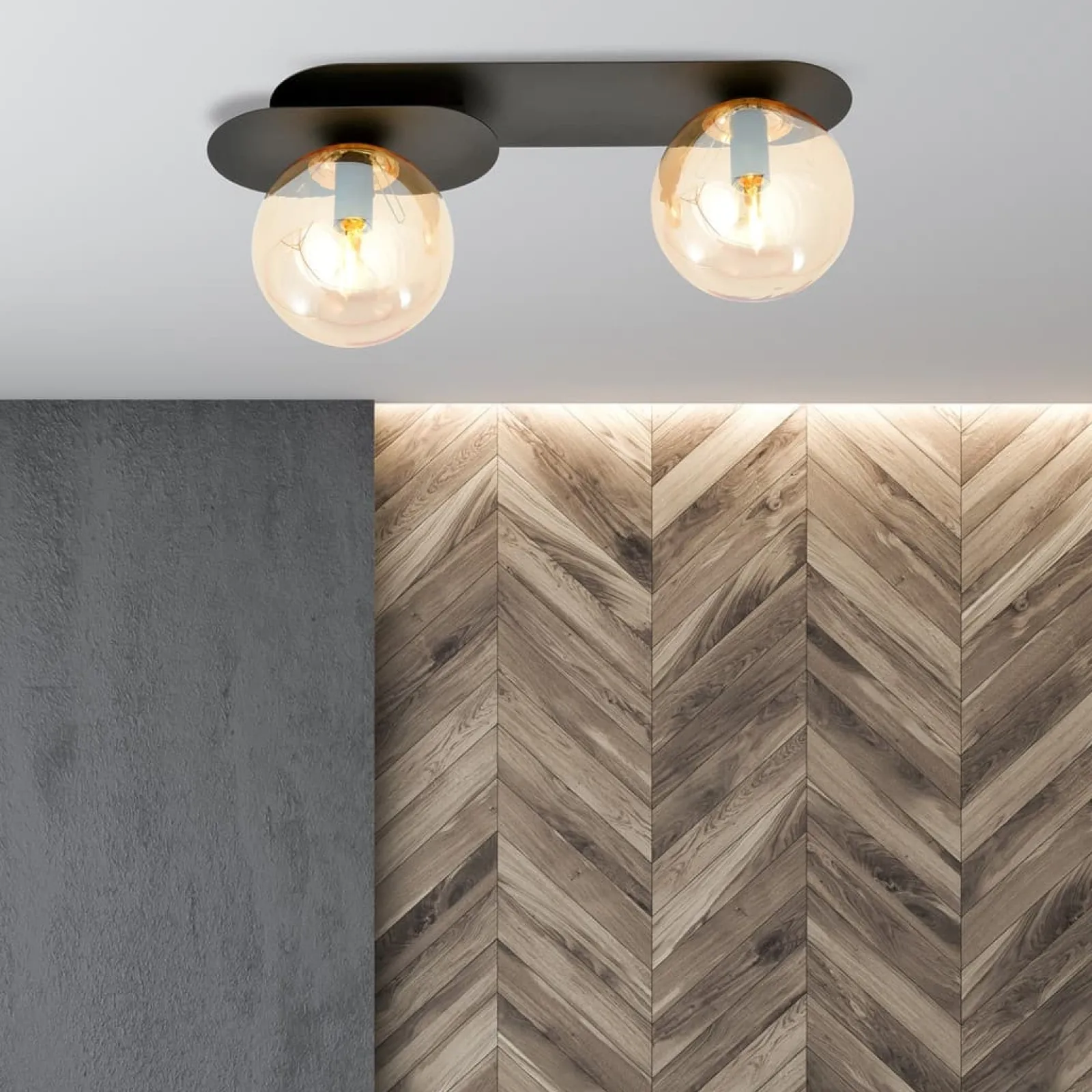 Sklep Kaja Stylowa lampa sufitowa, listwa do korytarza 1120/2 PLAZA | Kaja* Plafony Nowoczesne