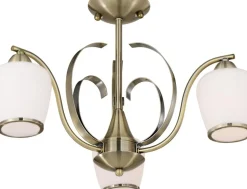 Sklep Kaja Stylowa lampa sufitowa w kolorze patyny 33-54951 OPERA | Kaja* Randole Tradycyjne