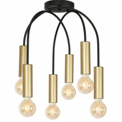 Sklep Kaja Stylowa lampa sufitowa w czarno-złotym kolorze LX 0507 z serii LOPPE Cheap