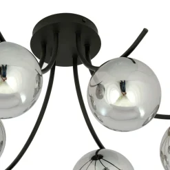 Sklep Kaja Stylowa lampa sufitowa z grafitowymi kloszami 1110/6 BOSTON | Kaja Hot