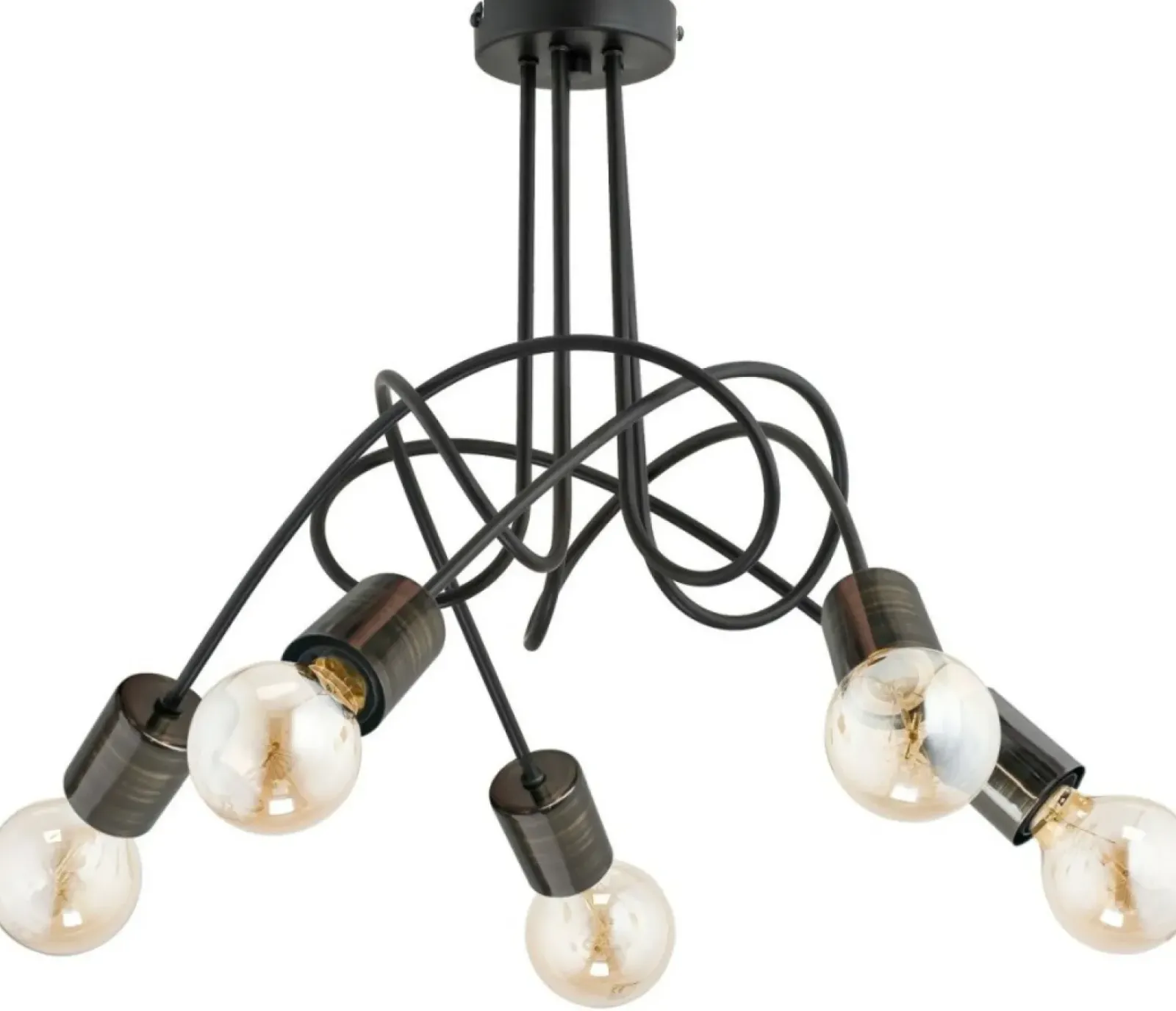 Sklep Kaja Stylowa lampa sufitowa z odkrytymi żarówkami AL 26045 | Kaja Best