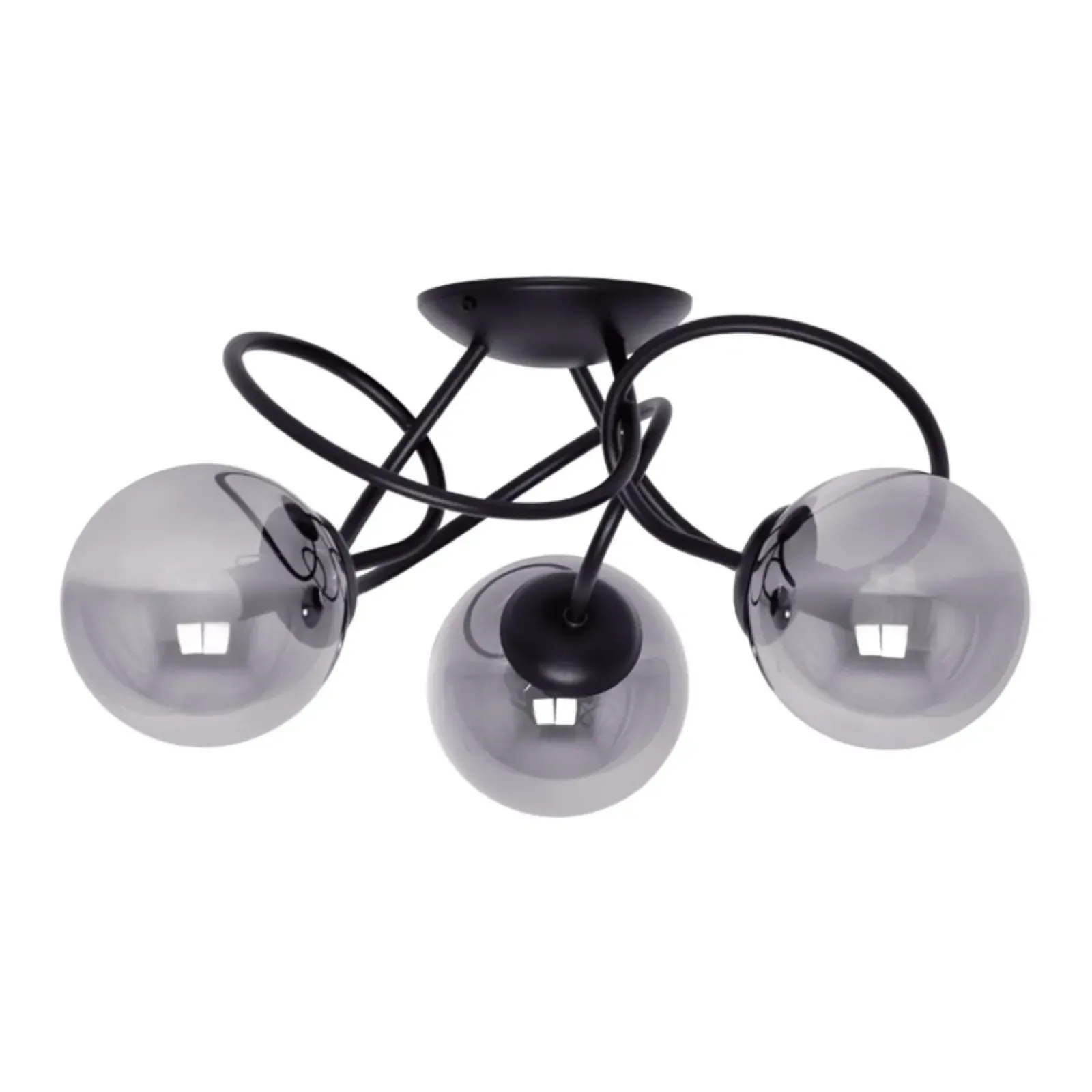 Sklep Kaja Stylowa lampa sufitowa z grafitowymi kloszami K-5116 z serii RUBI Sale