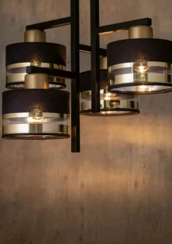 Sklep Kaja Stylowa lampa sufitowa z drucianymi kloszami SIG 32135 OFF CZ/ZŁ New
