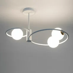 Sklep Kaja Stylowa lampa sufitowa z mlecznymi kulami SIG 33466 z serii AQUA biały Online