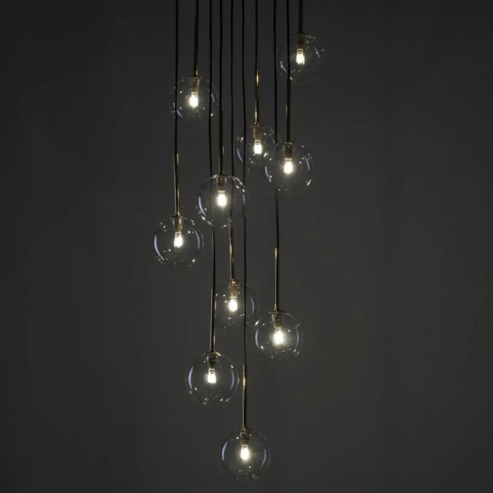Sklep Kaja Stylowa lampa wisząca, 10 kulistych kloszy TK 5944 NILOS | Kaja Hot