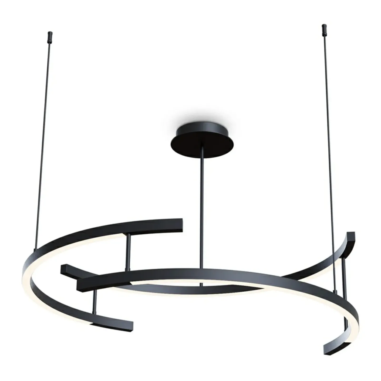 Sklep Kaja Stylowa lampa wisząca, barwa neutralna MOD054PL-L52B4K z serii LINE czarny Sale