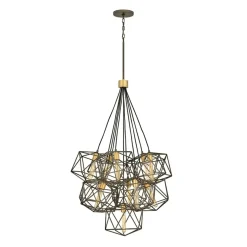 Sklep Kaja Stylowa lampa wisząca dająca dużo światła HK-ASTRID-11P z serii ASTRID* Randole Tradycyjne