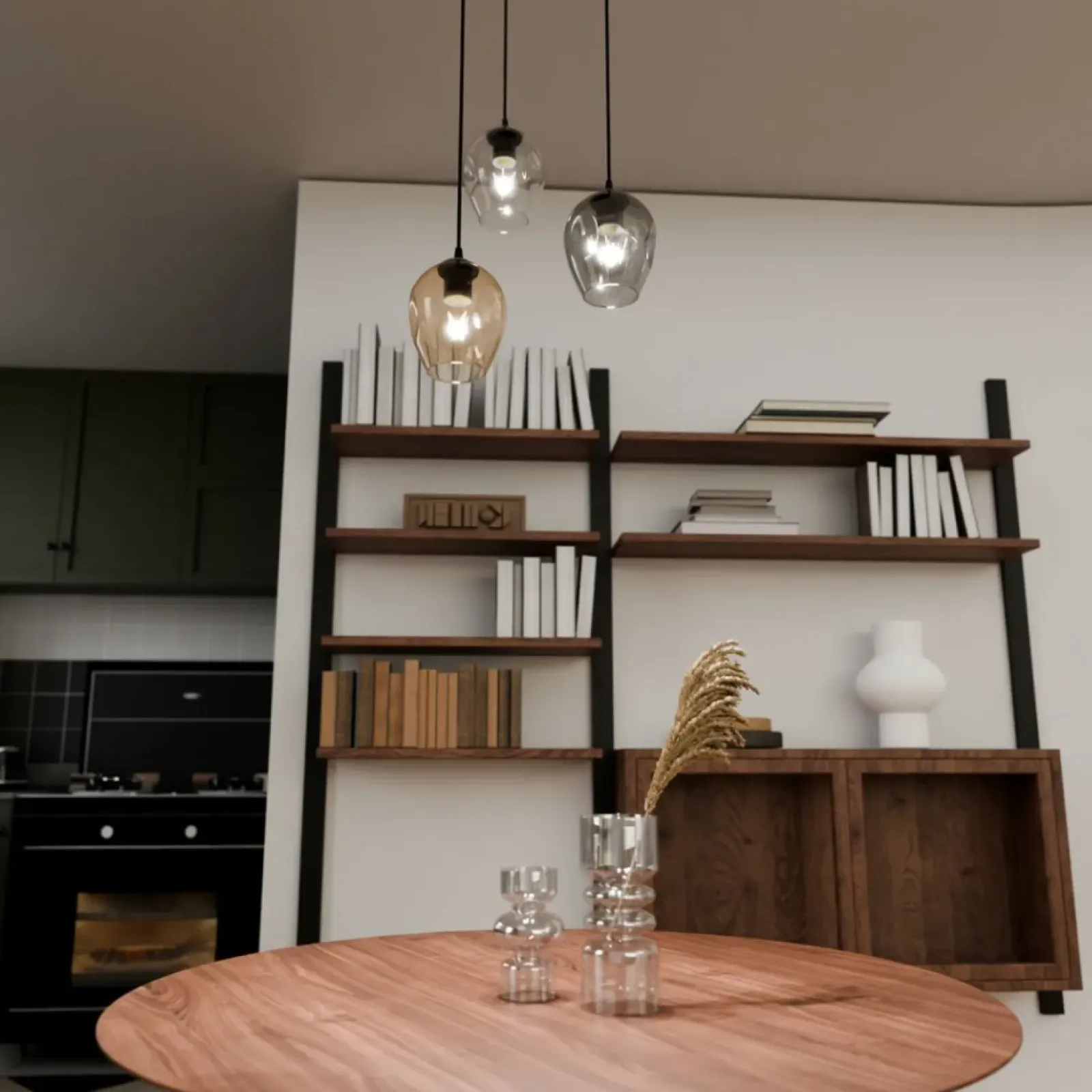 Sklep Kaja Stylowa lampa wisząca do kuchni 682/3PREM ISTAR PREMIUM | Kaja Hot