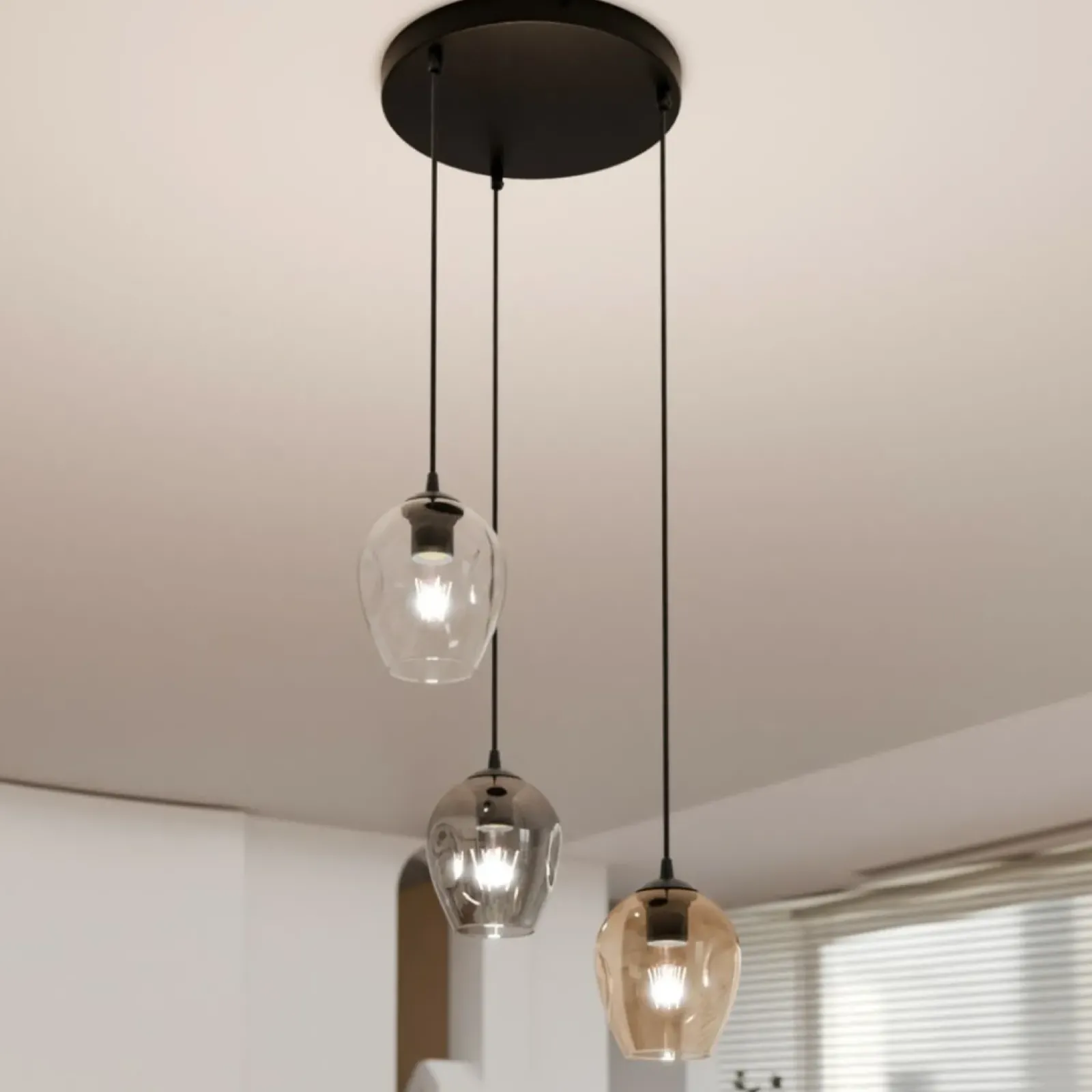 Sklep Kaja Stylowa lampa wisząca do kuchni 682/3PREM ISTAR PREMIUM | Kaja Hot