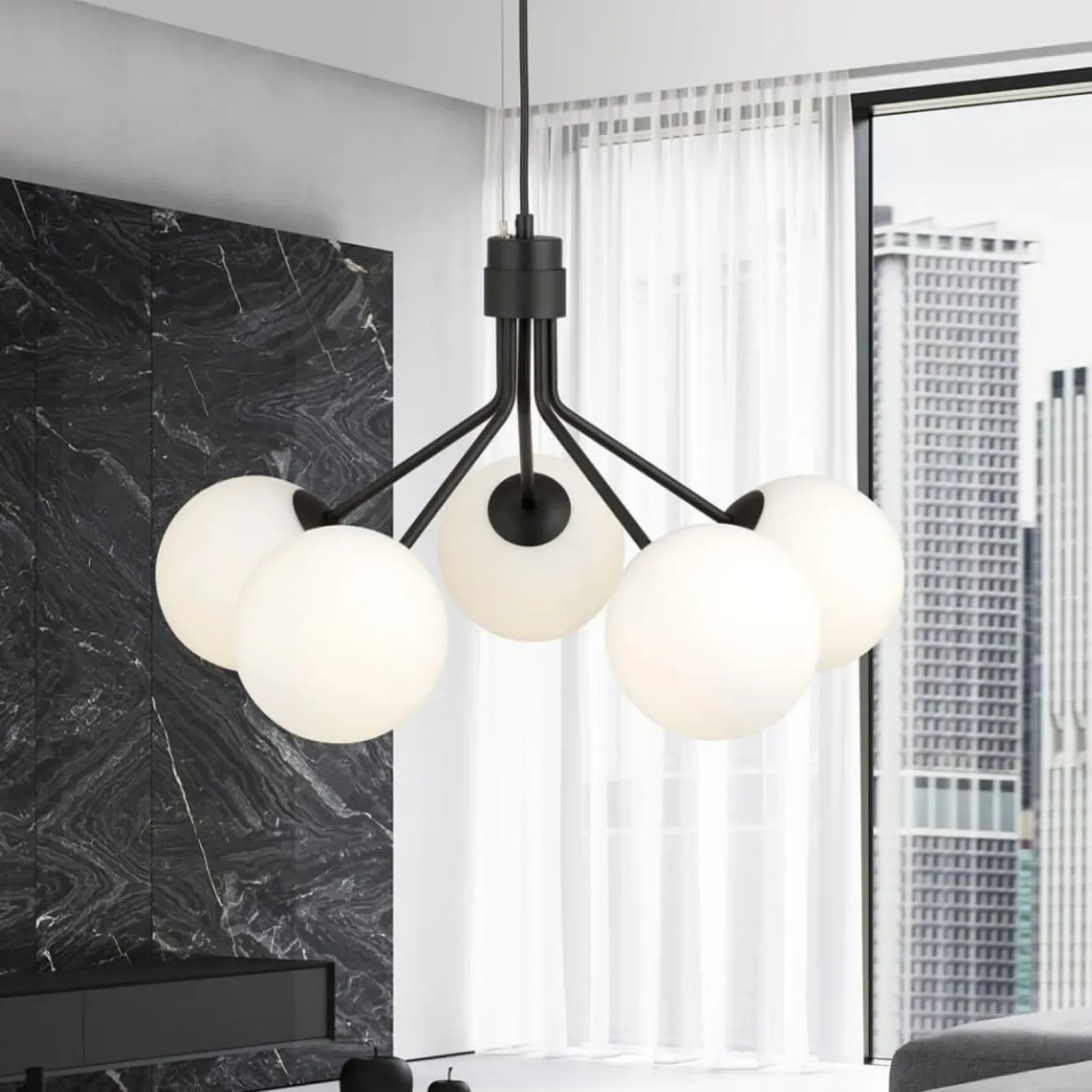 Sklep Kaja Stylowa lampa wisząca do nowoczesnego salonu 1138/5 NOVA | Kaja Best Sale