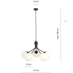 Sklep Kaja Stylowa lampa wisząca do nowoczesnego salonu 1138/5 NOVA | Kaja Best Sale