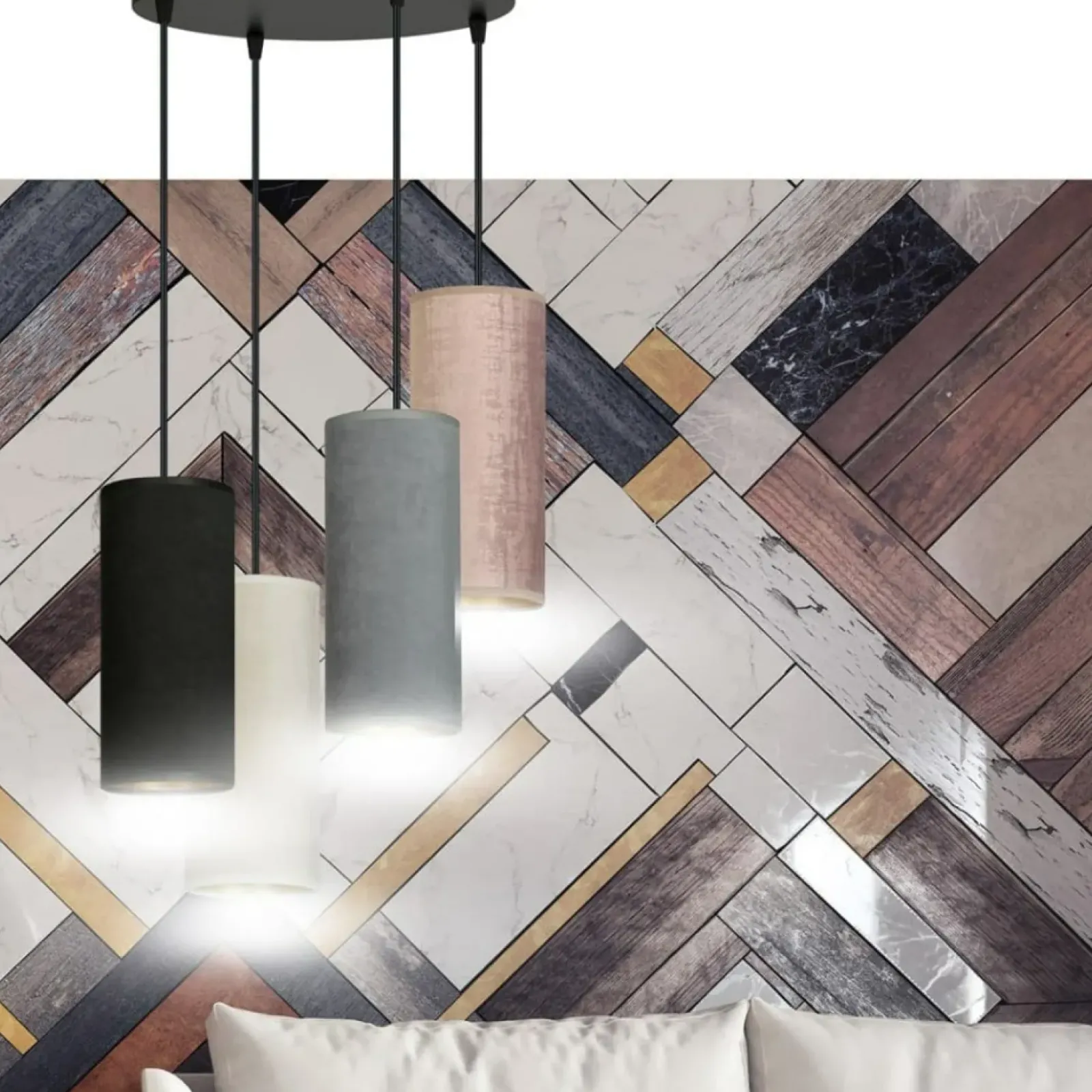 Sklep Kaja Stylowa lampa wisząca do salonu 1068/4PREM BENTE PREMIUM | Kaja Online
