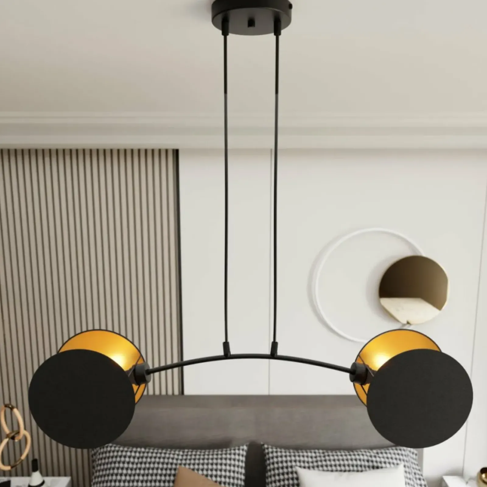 Sklep Kaja Stylowa lampa wisząca do sypialni 1325/2 MOTIF | Kaja Oświetlenie Fashion