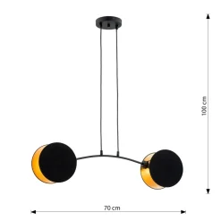 Sklep Kaja Stylowa lampa wisząca do sypialni 1325/2 MOTIF | Kaja Oświetlenie Fashion