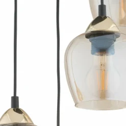 Sklep Kaja Stylowa lampa wisząca do salonu O2995 W5 CZA ZL MARGO | Kaja Fashion