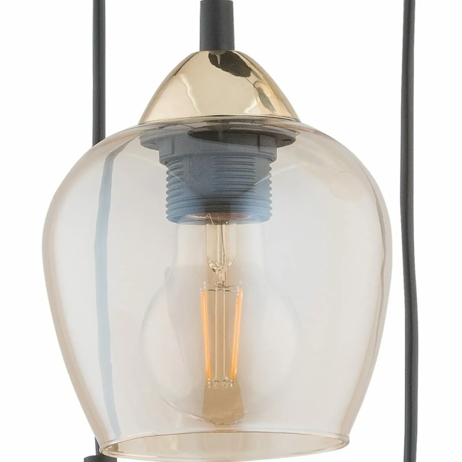 Sklep Kaja Stylowa lampa wisząca do salonu O2995 W5 CZA ZL MARGO | Kaja Fashion