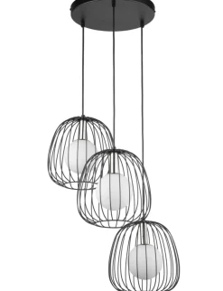 Sklep Kaja Stylowa lampa wisząca, druciane klosze SIG 40725 BELL | Kaja Sale