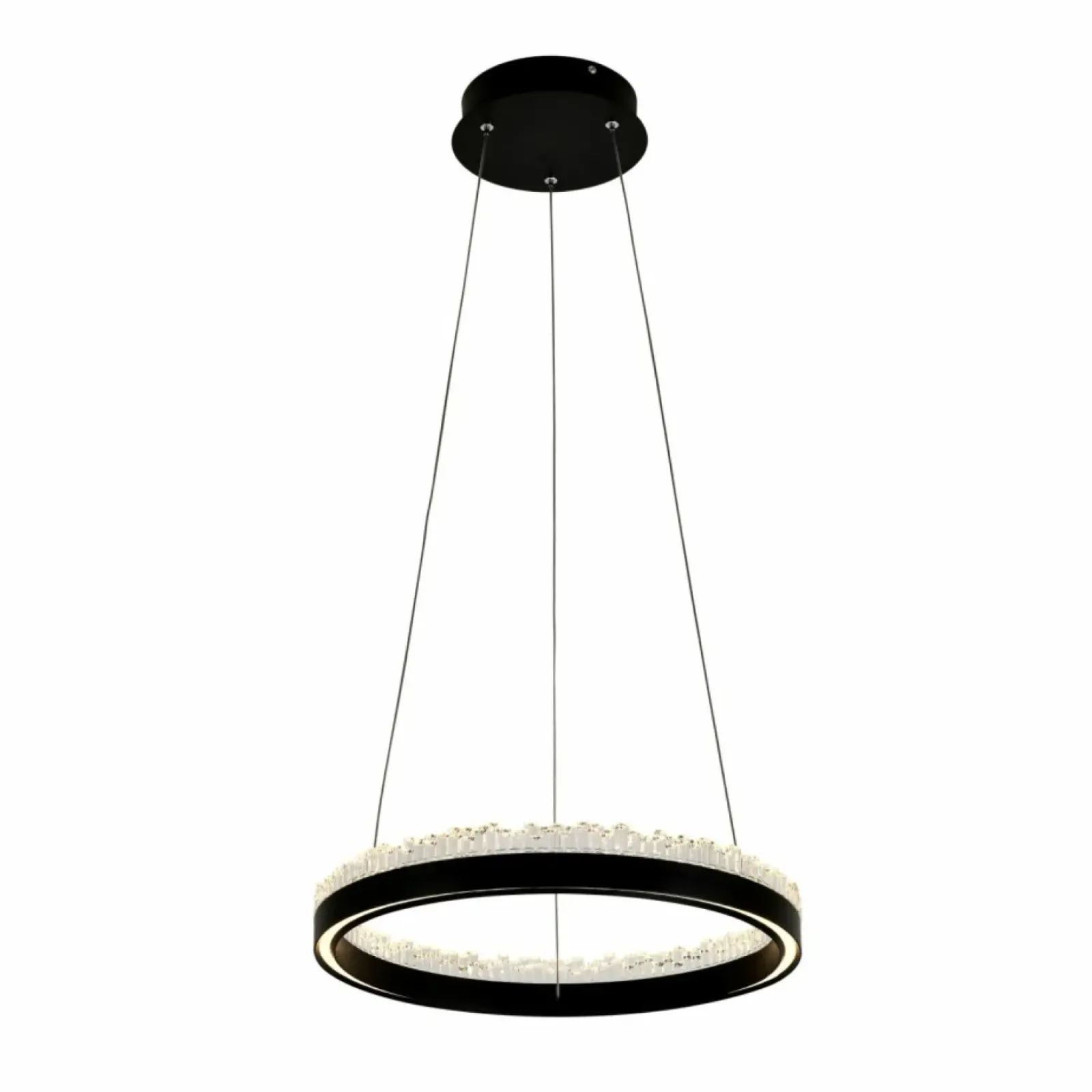 Sklep Kaja Stylowa lampa wisząca LED z kryształkami PD2304400R-MB REGI | Kaja Store