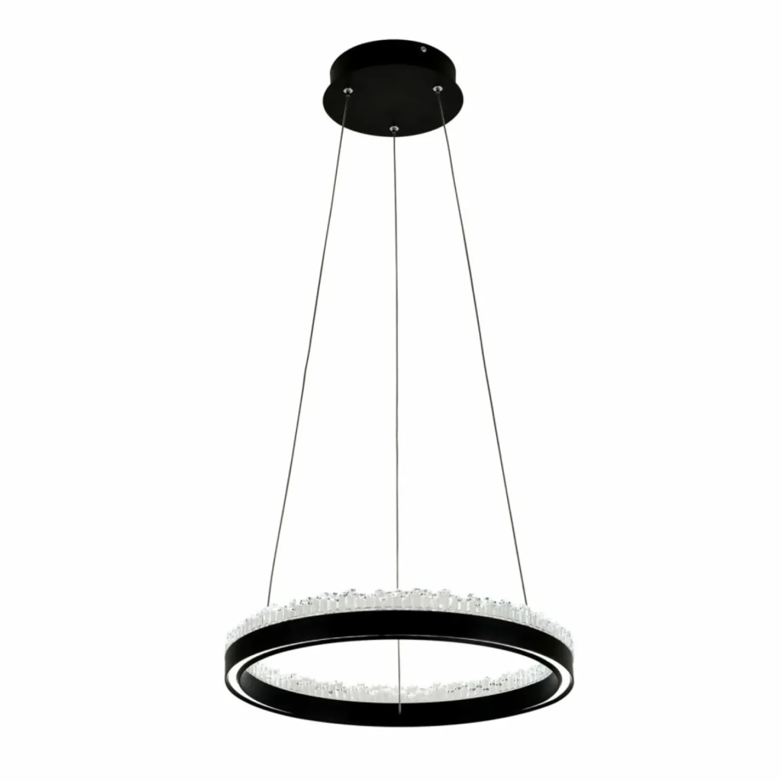 Sklep Kaja Stylowa lampa wisząca LED z kryształkami PD2304400R-MB REGI | Kaja Store