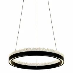 Sklep Kaja Stylowa lampa wisząca LED z kryształkami PD2304400R-MB REGI | Kaja Store