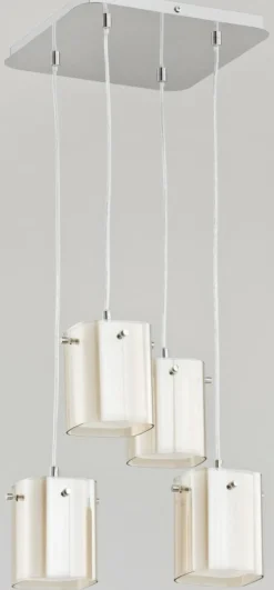 Sklep Kaja Stylowa lampa wisząca na 4 barwione klosze AL 24504 | Kaja Outlet